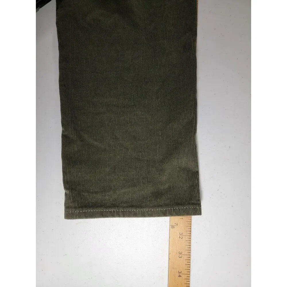 NWT J. Crew Men's Green Corduroy Pants - 34 x 32